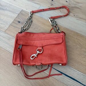 Rebecca Minkoff orange MAC purse